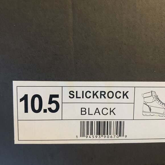 Territory Slickrock Boots Men's 10.5 Black Leather Water Resistant Lace-Up S0724 - Picture 10 of 11